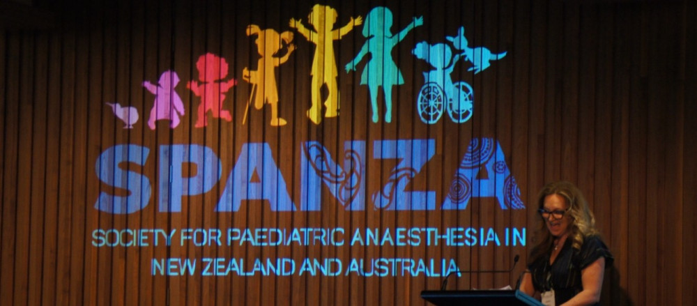 President of SPANZA presents at the conference